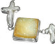 925 Silver Clearance! Natural Druzy Drusy Cross Biwa Pearl Sterling Bracelet