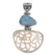 925 Silver Mother Of Pearl Shell Amazing Big Australian Opal Pendant, 1 11/16"