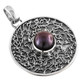 925 Silver Peacock Biwa Pearl Sterling Pendant, 1 1/4"