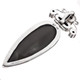 925 Silver 4ct Smokey Quartz Jasper Biwa Freshwater Pearl Pendant, 3 5/16"