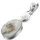 925 Sterling Silver Blister Pearl Sterling Pendant, 1 9/16"