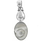 925 Sterling Silver Blister Pearl Sterling Pendant, 1 9/16"