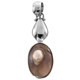 925 Silver Baroque Blister Pearl Sterling Pendant, 1 9/16"