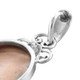 925 Sterling Silver Blister Pearl Sterling Pendant, 1 1/4"