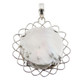925 Silver Baroque Biwa Freshwater Pearl Sterling Pendant, 1 3/4"