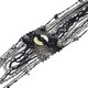Long Handmade Mother Of Pearl Black Gunmetal Gray Glass Seed Beads Necklace