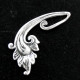 925 Silver Flower Branch Bali Handmade Sterling Design Component Finding, 7/16"