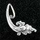 925 Silver Flower Branch Bali Handmade Sterling Design Component Finding, 7/16"