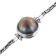 925 Silver Lavish Cultured Blue Mabe Half Pearl Sterling Bracelet