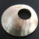 60mm Lusterous Blacklip Mother Of Pearl Shell Pendant, 2 5/16"