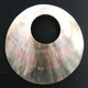 60mm Lusterous Blacklip Mother Of Pearl Shell Pendant, 2 5/16"