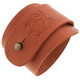 Brown Handmade Bali Scroll Genuine Leather Cuff Bracelet, 7"