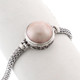 925 Silver Big 18mm Pink Mabe Pearl Sterling Bracelet