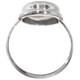 925 Silver White Lusterous Freshwater Coin Cultured Pearl Sterling Ring, 1/2"