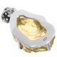 925 Silver Zambia Lemon Quartz Rough Nugget Sterling Pendant, 1 1/2"