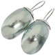 925 Silver Iridescent Osmena Pearl Nautilus Shell Sterling Earrings, 1 1/4"