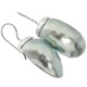 925 Silver Iridescent Osmena Pearl Nautilus Shell Sterling Earrings, 1 1/4"