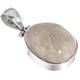 Fossil Mexican Sand Dollar Flower 925 Sterling Silver Pendant, 1 3/8"