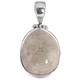 Fossil Mexican Sand Dollar Flower 925 Sterling Silver Pendant, 1 3/8"