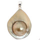 925 Silver South Pacific Mabe Blister Pearl Shell Sterling Pendant, 2"