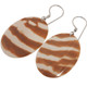 925 Sterling Genuine Nautilus Shell Oval Fashion Earrings, 1 3/8"