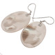 925 Sterling Genuine Nautilus Shell Oval Fashion Earrings, 1 3/8"