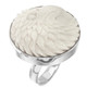 925 Silver Bald Eagle Head Bison Bone Sterling Adj Sz 6 Ring