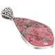 925 Silver Norwegian Thulite Rosaline Pink Sterling Handmade Pendant, 2"
