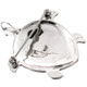 925 Silver Red Coral Sterling Turtle Pendant & Brooche, 1 1/4"