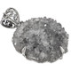 925 Silver Adorable Sparkling Crystal Cave Stalactite Druzy Pendant, 1 3/4"