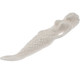 Mermaid Hand Carving Bison Bone Bead Focal Cab Cabochon, 2 5/8"