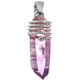 925 Silver Sparkling Purple Amethyst Point Sterling Drop Pendant, 1 1/2"