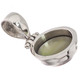 925 Silver South Sea Cultured Gray Mabe Pearl Sterling Pendant, 1"