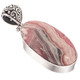 925 Silver Genuine Argentina Rhodochrosite Handmade Sterling Pendant, 1 5/8"