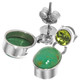 925 Silver Dainty Peridot Natural Turquoise Pear Sterling Stud Earrings, 0.8"