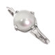 925 Silver White Freshwater Button Cultured Pearl Sterling Stacking Ring