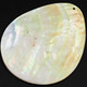 75mm Teardrop Natural South Pacific Goldlip Mother Of Pearl Shell Bead, 3"