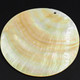 90mm Drilled Iridescent Brownlip Oyster Mother Of Pearl Shell Cab Bead, 3 9/16"