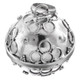 925 Silver Harmony Ball Chime Round Bali Handmade Sterling Pendant, 1"