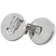 925 Sterling Silver Mabe Pearl In Shell Clip-On Earrings