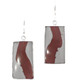 925 Silver Matched Cherry Creek Jasper Sterling Drop Dangle Earrings, 7/8"