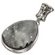 925 Silver Agate Druzy Drusy Sterling Pendant, 1 3/4"