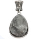 925 Silver Agate Druzy Drusy Sterling Pendant, 1 3/4"