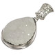 925 Silver Agate Druzy Drusy Sterling Pendant, 1 3/4"