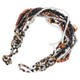 8" Handmade Mixed Glass Beads And Shell Bracelet, Choose Color