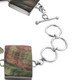 925 Silver Cool Black Mother Of Pearl Shell Sterling Bracelet