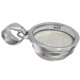 925 Silver Dainty Hand Carving Moon Moonface Bone Carving Sterling Pendant, 1"