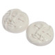 20mm Matched Pair Closed Eyes Moon Sun Face Bison Bone Cab Bead Cabochon, 13/16"