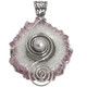 925 Silver FifiRose Stalactite Crystal Slice Cultured Pearl Pendant, 2 1/4"