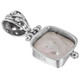 925 Silver Dainty Square Freshwater Button Pearl Sterling Pendant, 1"